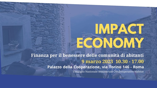 IMPACT ECONOMY Finanza per il benessere delle comunità di abitanti