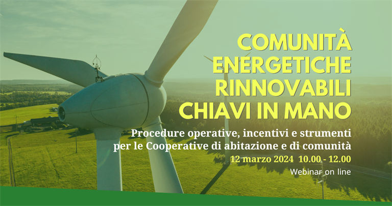 COMUNITÀ ENERGETICHE RINNOVABILI CHIAVI IN MANO