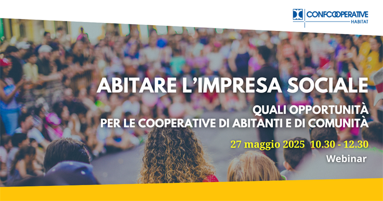 Webinar "Abitare l’impresa sociale"