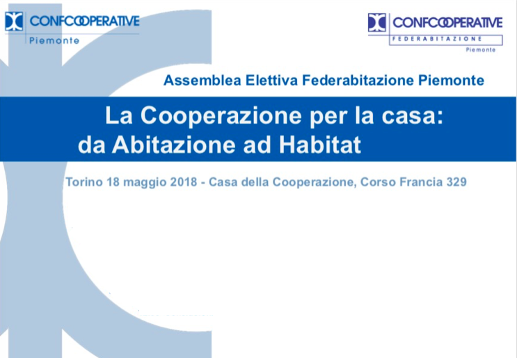 Assemblea di Federabitazione Piemonte, 18 maggio 2018