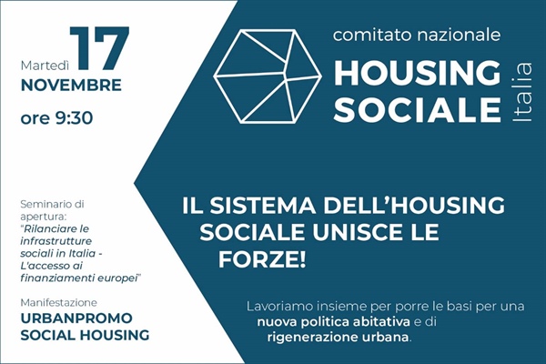 Comitato nazionale Housing sociale. Habitat tra i promotori